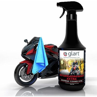 Glart 451MR Proffs Motorcykelrengöring Komplettrengöring Motorbike Cleaner Set 1.000 ml inkl. Mikrofiberduk 40x40 cm syrafri rengöring och vård för motorcykel och skoter. Glart 451MR Proffs Motorcykelrengöring Komplettrengöring Motorbike Cleaner Set 1.000 ml inkl. Mikrofiberduk 40x40 cm syrafri rengöring och vård för motorcykel och skoter.