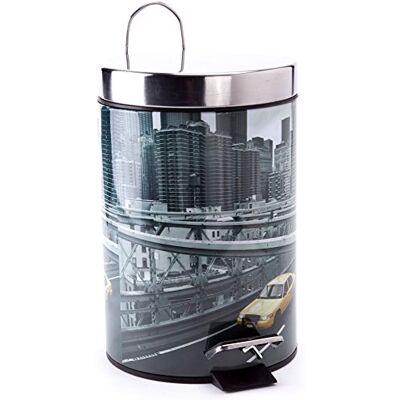 MSV "New York Pedal Bin, flerfärgad, 3 liter MSV "New York Pedal Bin, flerfärgad, 3 liter