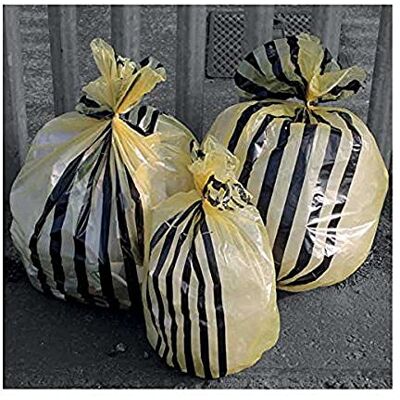 Hanfare tiger rand kliniska avfallspåsar, (paket med 50), 70 L, gUL, 50 Hanfare tiger rand kliniska avfallspåsar, (paket med 50), 70 L, gUL, 50