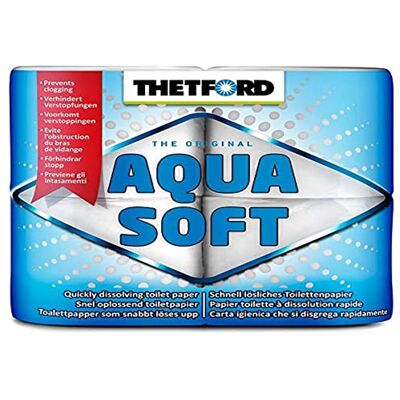 Thetford toalettpapper aqua mjuk 4 rullar Thetford toalettpapper aqua mjuk 4 rullar