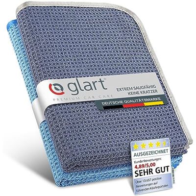 Glart 47TB Mikrofiberduk 70x40 cm Blå/Grå Paket med 2 Glart 47TB Mikrofiberduk 70x40 cm Blå/Grå Paket med 2