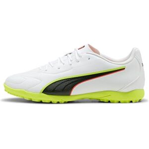 PUMA Unisex King 20 Play TT fotbollssko, vit-lysande röd gul alert, 7,5 UK, vit lysande röd gul varning, 41 EU PUMA Unisex King 20 Play TT fotbollssko, vit-lysande röd gul alert, 7,5 UK, vit lysande röd gul varning, 41 EU