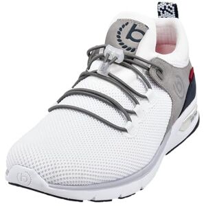 bugatti herr Sportiga sneakers med memory foam i sportig design, elastiska snören, andas, Vit, 43 EU bugatti herr Sportiga sneakers med memory foam i sportig design, elastiska snören, andas, Vit, 43 EU