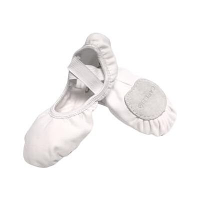 Capezio Stella Canvas Ballet Shoe, vit, 3 m Capezio Stella Canvas Ballet Shoe, vit, 3 m