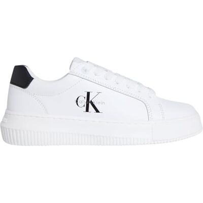 Calvin jeans dam Chunky Cupsole Mono LTH WN YW0YW01872 låg topp, ljus vit/svart, 6 UK, Ljus vit svart, 39 EU Calvin jeans dam Chunky Cupsole Mono LTH WN YW0YW01872 låg topp, ljus vit/svart, 6 UK, Ljus vit svart, 39 EU