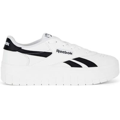 Reebok Classic Vit/Svart Syntetisk Lågprofil Sportskor Reebok Classic Vit/Svart Syntetisk Lågprofil Sportskor