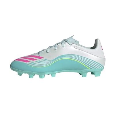 adidas unisex vuxen F50 MESSI CLUB Firm Ground/Multi Ground Football Boots, ftwr white/lucid pink/flash aqua, 42 EU adidas unisex vuxen F50 MESSI CLUB Firm Ground/Multi Ground Football Boots, ftwr white/lucid pink/flash aqua, 42 EU