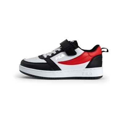 FILA Unisex barn Rega Nf kardborrband barnsneakers, Svart röd, 32 EU FILA Unisex barn Rega Nf kardborrband barnsneakers, Svart röd, 32 EU