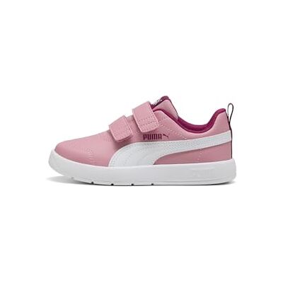PUMA Unisex Barn Courtflex V3 V Ps Sneaker, Poised Pink White Berry, 28 EU PUMA Unisex Barn Courtflex V3 V Ps Sneaker, Poised Pink White Berry, 28 EU