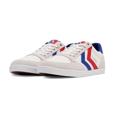 hummel SLIMMER STADIL LOW, WHITE/BLUE/RED/GUM, 45 hummel SLIMMER STADIL LOW, WHITE/BLUE/RED/GUM, 45