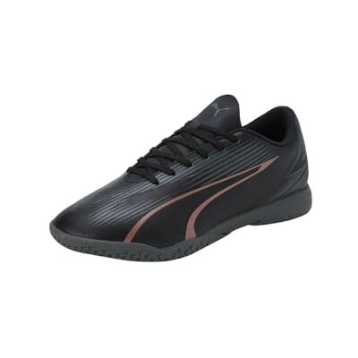 PUMA Unisex Ultra Play It-fotbollssko, svart koppar ros, 45 EU PUMA Unisex Ultra Play It-fotbollssko, svart koppar ros, 45 EU