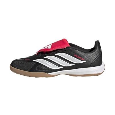 adidas unisex barn Predator League Fold-Over Tongue Indoor Football Kids Shoes, Core Black/Ftwr White/Lucid Red, 37 1/3 EU adidas unisex barn Predator League Fold-Over Tongue Indoor Football Kids Shoes, Core Black/Ftwr White/Lucid Red, 37 1/3 EU