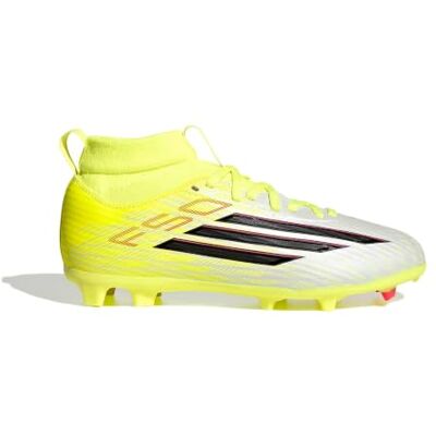adidas unisex barn F50 LEAGUE Mid Cut Firm Ground/Multi Ground Football Boots Kids, team solar yellow 2/core black/lucid red, 33 EU adidas unisex barn F50 LEAGUE Mid Cut Firm Ground/Multi Ground Football Boots Kids, team solar yellow 2/core black/lucid red, 33 EU