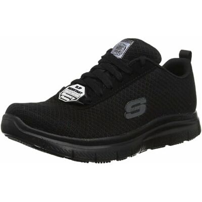Skechers Flex Advantage Sr Bendon herr Sneaker, Black Mesh Water Stain Repellent behandling, 42.5 EU Skechers Flex Advantage Sr Bendon herr Sneaker, Black Mesh Water Stain Repellent behandling, 42.5 EU