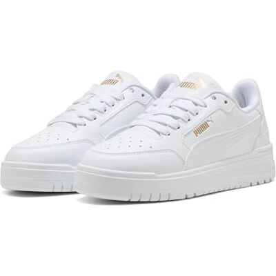 PUMA Shuffle Downtown LO JR sneakers, Vitt vitt guld, 4 UK, vit vit guld, 4 UK PUMA Shuffle Downtown LO JR sneakers, Vitt vitt guld, 4 UK, vit vit guld, 4 UK