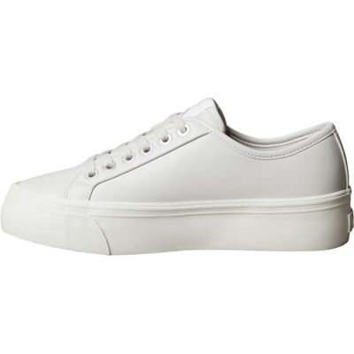 Calvin kvinnors Vulc platt spets upp LTH YW0YW01932 låg topp, grå (Moonstruck/Dk Ecru), 6,5, Grå månstruck Dk Ecru, 39.5 EU Calvin kvinnors Vulc platt spets upp LTH YW0YW01932 låg topp, grå (Moonstruck/Dk Ecru), 6,5, Grå månstruck Dk Ecru, 39.5 EU