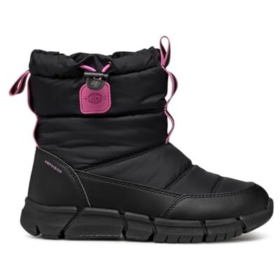 Geox Flickors J Flexyper B Ab Snow Boot, Svart Fluo Fuchsia, 0.5 UK Geox Flickors J Flexyper B Ab Snow Boot, Svart Fluo Fuchsia, 0.5 UK