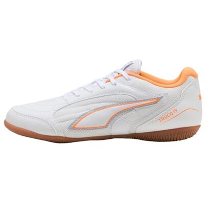 PUMA TRUCO IV JR fotbollssko, vit-orange lysande silver, 2,5 UK, vit orange glöd vibrerande silver, 35 EU PUMA TRUCO IV JR fotbollssko, vit-orange lysande silver, 2,5 UK, vit orange glöd vibrerande silver, 35 EU