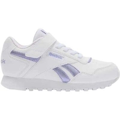 Reebok Glide Elastic & Top Strap Sneaker, ftwrwhite metalicpurple digital gleam, 21.5 EU Reebok Glide Elastic & Top Strap Sneaker, ftwrwhite metalicpurple digital gleam, 21.5 EU