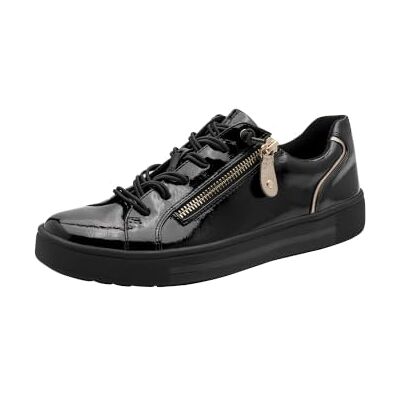 Jana dam 8-23660-42 Sneaker, Svart brist guld, 39 EU Jana dam 8-23660-42 Sneaker, Svart brist guld, 39 EU