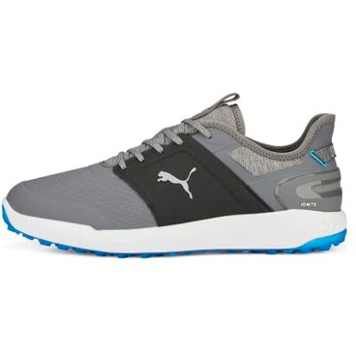 PUMA GOLF Ignite Elevate bred golfsko för män, Tyst skugga silver, 41.5 EU Bred PUMA GOLF Ignite Elevate bred golfsko för män, Tyst skugga silver, 41.5 EU Bred