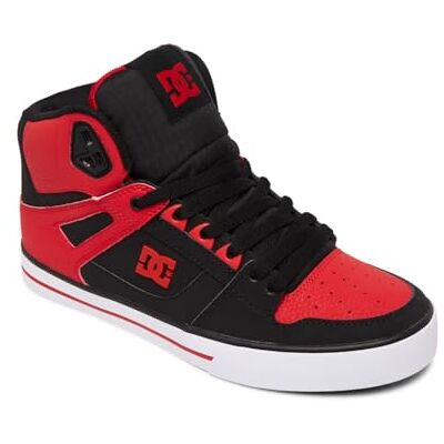 DC Shoes DC skor herr Pure-Für sneakers, Eldig röd vit svart, 42 EU DC Shoes DC skor herr Pure-Für sneakers, Eldig röd vit svart, 42 EU