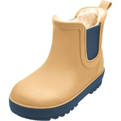 Playshoes Unisex barn varmfoder gummistövlar, Tpe ockra, 28 EU Playshoes Unisex barn varmfoder gummistövlar, Tpe ockra, 28 EU