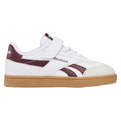 Reebok Smash Edge Elastic & Top Strap Sneaker, Vit/Blackcherry/SGUM1, 32,5 EU, White Blackcherry Sgum1, 32.5 EU Reebok Smash Edge Elastic & Top Strap Sneaker, Vit/Blackcherry/SGUM1, 32,5 EU, White Blackcherry Sgum1, 32.5 EU