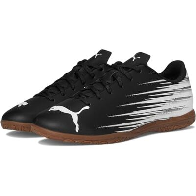 PUMA Attacanto Indoor Trainer Soccer Shoe, Herrskor, Svart/Vit, 42 EU PUMA Attacanto Indoor Trainer Soccer Shoe, Herrskor, Svart/Vit, 42 EU