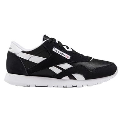Reebok Cl Nylon träningsskor, Svart svart vit, 32 EU Reebok Cl Nylon träningsskor, Svart svart vit, 32 EU