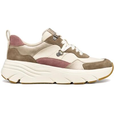 Geox Woman D Diamond E sneakers Dove grå/sand 39_EU Geox Woman D Diamond E sneakers Dove grå/sand 39_EU