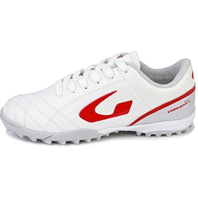 GEMS Pojkens Scarpa Torneo X Jr Sneaker, Vit grå röd, 13.5 UK GEMS Pojkens Scarpa Torneo X Jr Sneaker, Vit grå röd, 13.5 UK