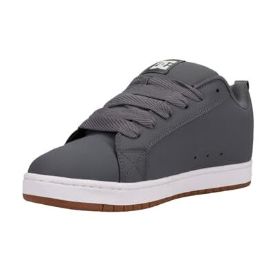 DC Shoes COURT GRAFFIK herr Sneaker, Grå vit, 45 EU DC Shoes COURT GRAFFIK herr Sneaker, Grå vit, 45 EU