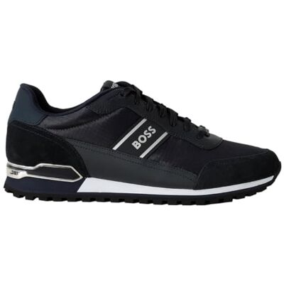 BOSS - Parkour Runner - Läder - Navy - Trainers BOSS - Parkour Runner - Läder - Navy - Trainers