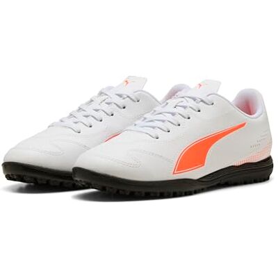 PUMA Vitoria II TT Jr fotbollsskor Unisex barn och ungdomar, Vit glänsande röd, 36 EU PUMA Vitoria II TT Jr fotbollsskor Unisex barn och ungdomar, Vit glänsande röd, 36 EU