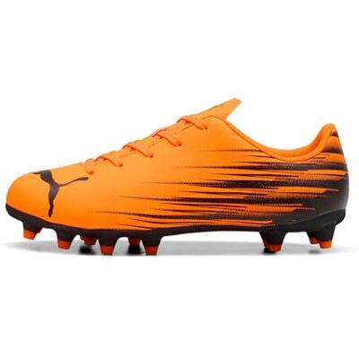 PUMA Unisex barn Attacanto Ii Fg/Ag Jr fotbollssko, Heat Fire svart, 4 UK PUMA Unisex barn Attacanto Ii Fg/Ag Jr fotbollssko, Heat Fire svart, 4 UK