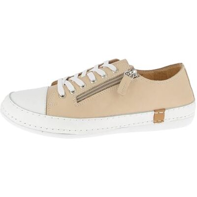 Andrea Conti dam låga topp sneakers, kräm/vit, 39 EU Andrea Conti dam låga topp sneakers, kräm/vit, 39 EU