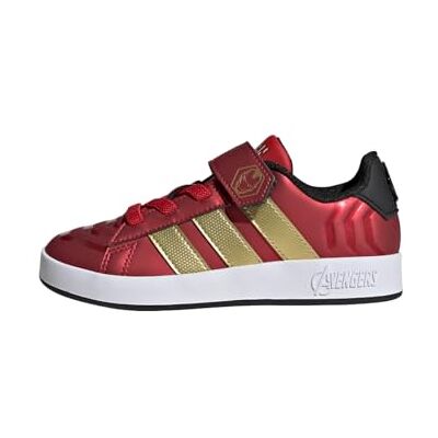 adidas unisex barn MARVEL AVENGERS GRAND COURT SHOES KIDS, better scarlet/matte gold/core black, 31 1/2 EU adidas unisex barn MARVEL AVENGERS GRAND COURT SHOES KIDS, better scarlet/matte gold/core black, 31 1/2 EU