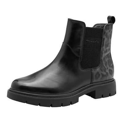 Tamaris Comfort Chelsea damstövlar, svart comb, 41 EU, Svart kam, 41 EU Tamaris Comfort Chelsea damstövlar, svart comb, 41 EU, Svart kam, 41 EU