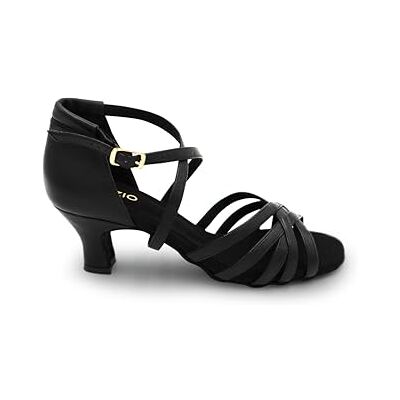 Capezio Georgia 2 tum ballroom shoe, svart, 5 W Capezio Georgia 2 tum ballroom shoe, svart, 5 W
