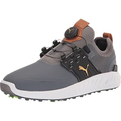 PUMA Ignite artikulate skiva herr Golfskor , Tyst skugga Team guld svart, 41 EU PUMA Ignite artikulate skiva herr Golfskor , Tyst skugga Team guld svart, 41 EU