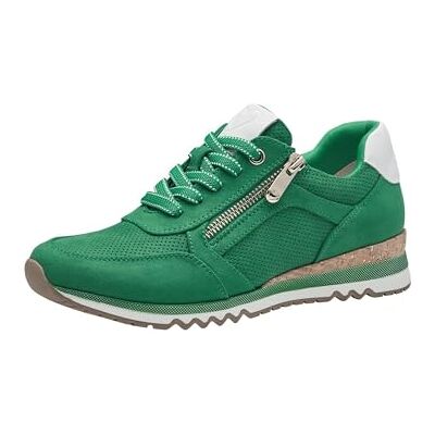 MARCO TOZZI Damsneakers, platt med dragkedja, vegansk, Grönt blad, 37 EU MARCO TOZZI Damsneakers, platt med dragkedja, vegansk, Grönt blad, 37 EU