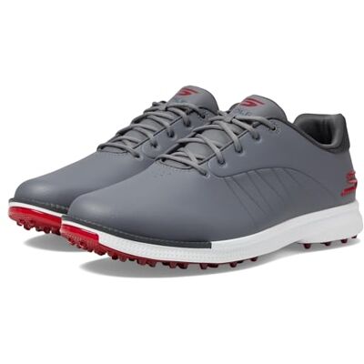 Skechers Tempo Waterproof Golf skor sneakers för män, grå röd, 41.5 EU bred Skechers Tempo Waterproof Golf skor sneakers för män, grå röd, 41.5 EU bred