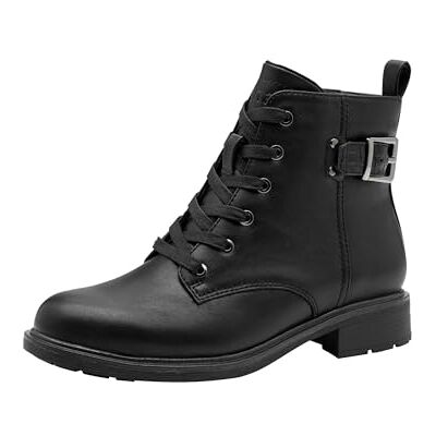 Jana dam Damen Lace Boot Flat VeganMode Känga Jana dam Damen Lace Boot Flat VeganMode Känga
