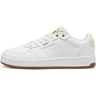 PUMA Unisex Court Classic Lux Sneaker, White Alpine Snow Guld, 37.5 EU PUMA Unisex Court Classic Lux Sneaker, White Alpine Snow Guld, 37.5 EU