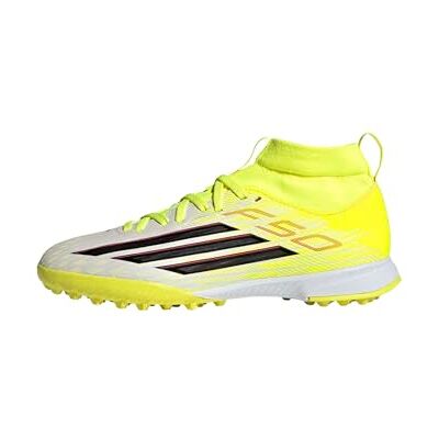adidas unisex barn F50 LEAGUE Mid Cut Turf Football Shoes Kids, team solar yellow 2/core black/lucid red, 35 EU adidas unisex barn F50 LEAGUE Mid Cut Turf Football Shoes Kids, team solar yellow 2/core black/lucid red, 35 EU