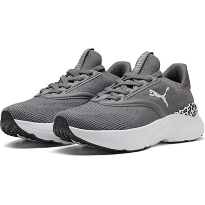 PUMA SOFTRIDE MAYVE Animal WNS Road Running Shoe, Cool Mörkgrå Svart Silver, 6 UK, Cool mörkgrå svart silver, 39 EU PUMA SOFTRIDE MAYVE Animal WNS Road Running Shoe, Cool Mörkgrå Svart Silver, 6 UK, Cool mörkgrå svart silver, 39 EU