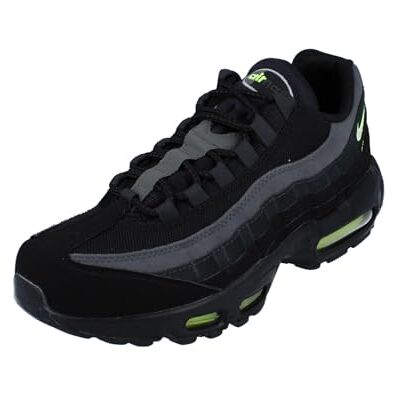 NIKE Air Max 95 Sneaker för män, 40.5 EU, Black Lt Smoke Grey Volt Dk Rökgrå, 40.5 EU NIKE Air Max 95 Sneaker för män, 40.5 EU, Black Lt Smoke Grey Volt Dk Rökgrå, 40.5 EU