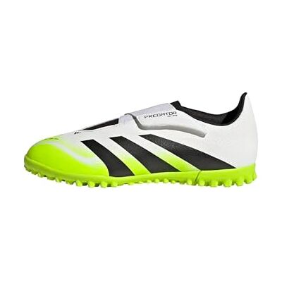 adidas Unisex – Barn PREDATOR CLUB hook and loop turf football boots kids, ftwr white/core black/lucid lemon, 38 2/3 EU adidas Unisex – Barn PREDATOR CLUB hook and loop turf football boots kids, ftwr white/core black/lucid lemon, 38 2/3 EU
