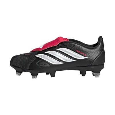 adidas unisex barn Predator League Fold-Over Tongue Soft Ground Football Boots Kids Shoes, Core Black/Ftwr White/Lucid Red, 35 EU adidas unisex barn Predator League Fold-Over Tongue Soft Ground Football Boots Kids Shoes, Core Black/Ftwr White/Lucid Red, 35 EU
